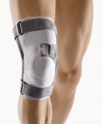 Bort Asymmetric Plus Knie-,Bandage links silber Gr.3+,