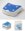 Badewannentritt SKY 50 x 40 x 10cm, weiß/blau>>>>