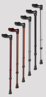 Gehstock Fischergriff verstellbar>>>>Farbe: weinrot rechts