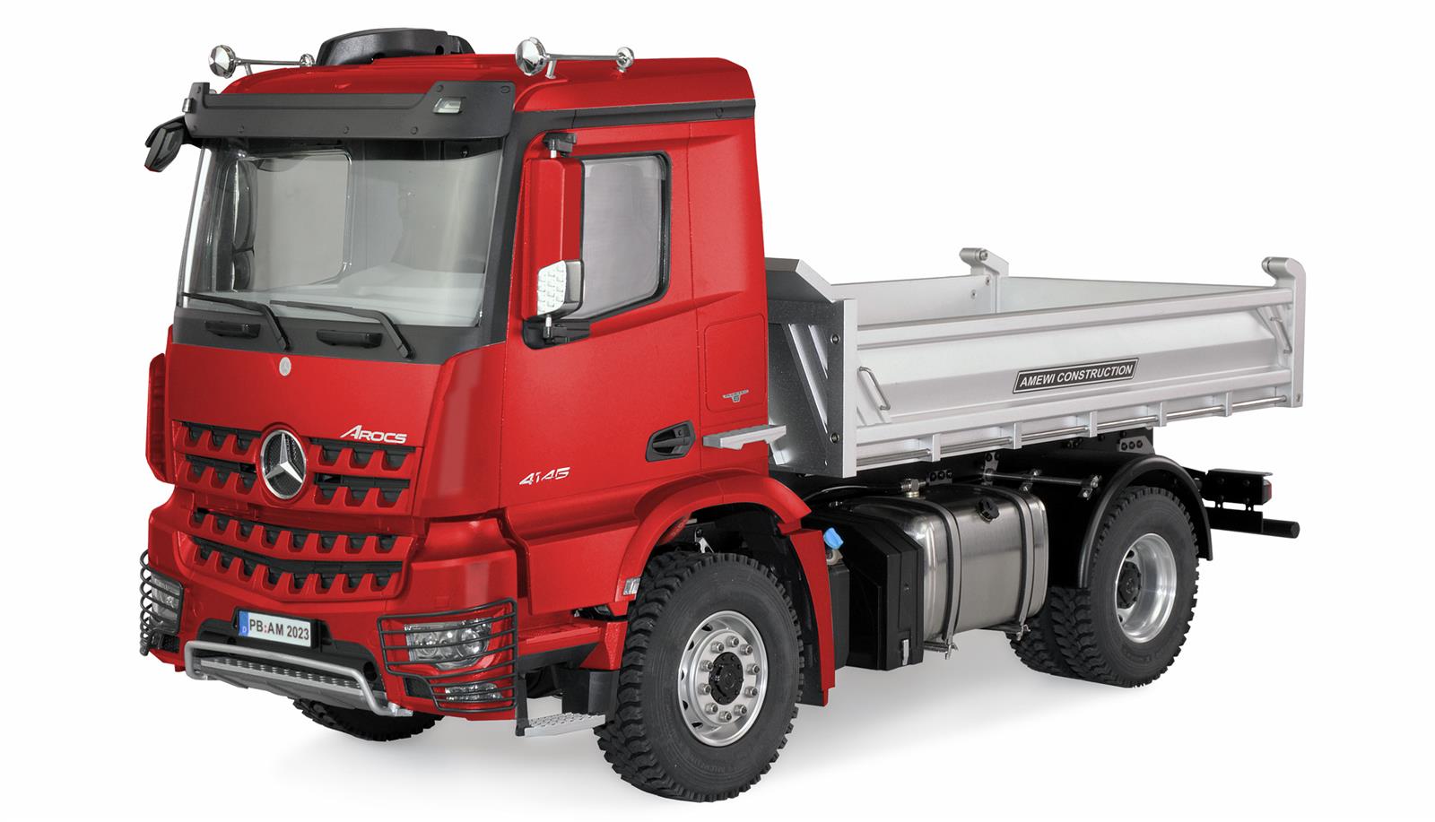 Mercedes-Benz Arocs Hydraulik Muldenkipper Pro 4x4 1:14 RTR rot