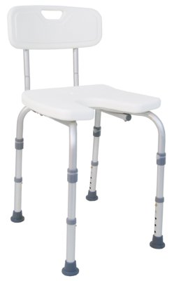 Duschstuhl DH 135 mit Ausschnitt,weiß>>>> Duschstuhl DH 135 mit Ausschnitt,weiß>>>>