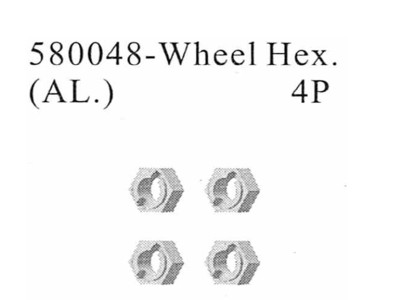 580048 Radmitnehmer Aluminium