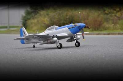 P-51D Mustang blue PNP 4 Kanal SW 75 cm
