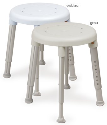 Duschhocker EASY Sitzhöhe 42-57 cm>>>>Ausf.: Belastbarkeit 150 kg Farbe: grau Duschhocker EASY Sitzhöhe 42-57 cm>>>>Ausf.: Belastbarkeit 150 kg Farbe: grau