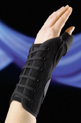 Handgelenk Schnürorthese mit Daumenfixierung Dynamics schwarz>>>>Gr. S links Handgelenk Schnürorthese mit Daumenfixierung Dynamics schwarz>>>>Gr. XL rechts