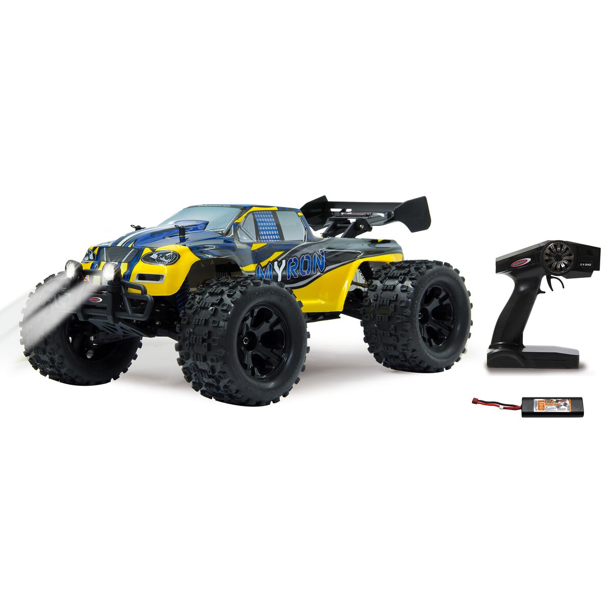 Myron Monstertruck BL 4WD 1:10 Lipo 2,4GHz mit LED Myron Monstertruck BL 4WD 1:10 Lipo 2,4GHz mit LED