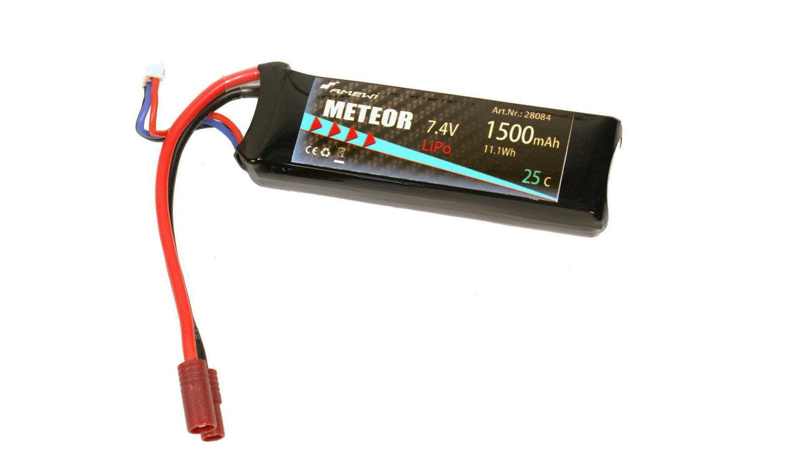 METEOR Li-Po Akku 1500mAh 2S 25C METEOR Li-Po Akku 1500mAh 2S 25C