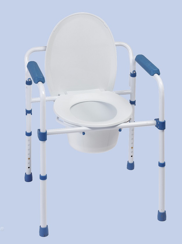 Blue Steel 3 in 1 Toilettenstützgestell mit Eimer und Deckel Blue Steel 3 in 1 Toilettenstützgestell mit Eimer und Deckel