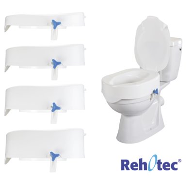 Toilettensitzerhöhung REHOTEC>>>>Ausf.: mit Deckel 13 cm