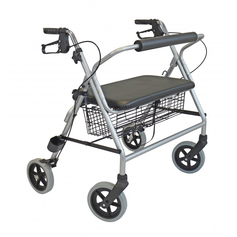 R225 XL - SB 65Rollator für Schwergewicht, Farbe silber R225 XL - SB 65Rollator für Schwergewicht, Farbe silber