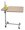 Bett-Tisch mit geteilter Platte 40x78cm, Höhe 72-115cm, Walnuss>>>>