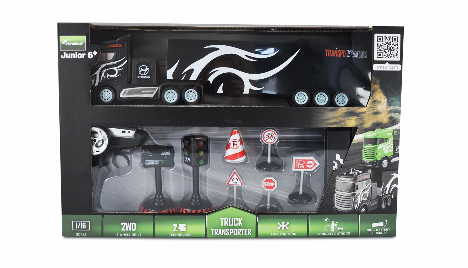 Sattelschlepper mit Koffer 2WD 1:16 2