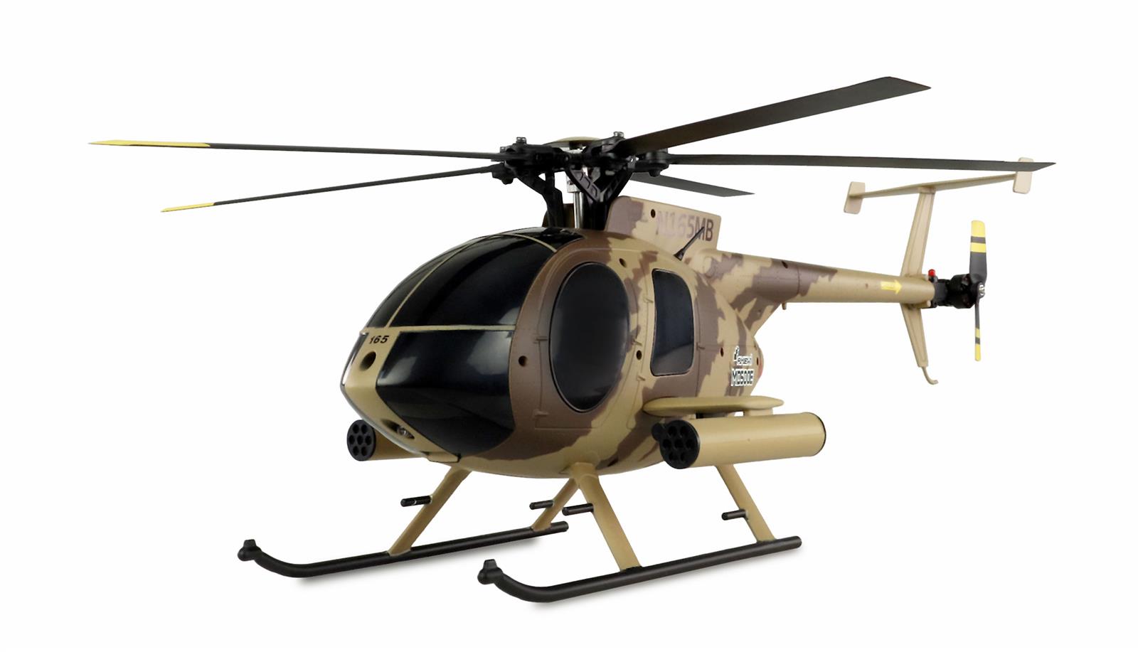 AFX MD500E Militär brushless 4-Kanal 325mm Helikopter 6G RTF braun AFX MD500E Militär brushless 4-Kanal 325mm Helikopter 6G RTF braun