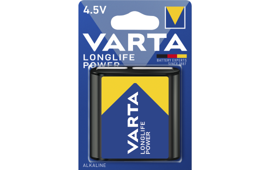 Block Batterie VARTA ''Longlife Power'' Alkaline, 3LR12, 4,5V Block Batterie VARTA ''Longlife Power'' Alkaline, 3LR12, 4,5V