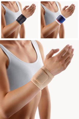 Bort Stabilo Handgelenkbandage,weiß/blau Gr.3,