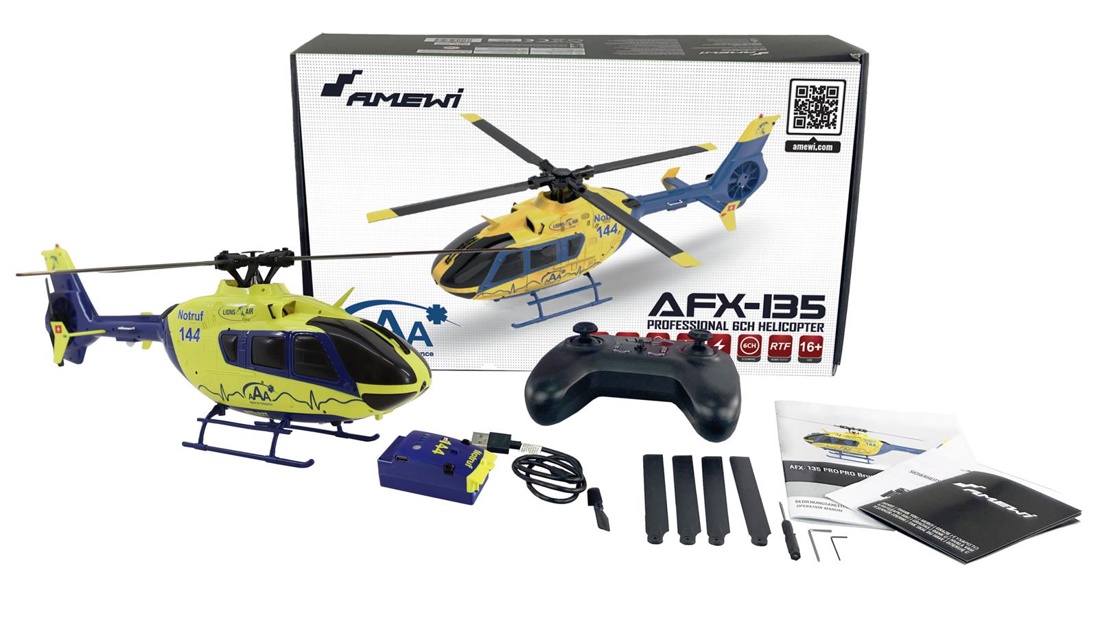 AFX-135 PRO Alpine Air Ambulance Helikopter 6-Kanal 6G RTF AFX-135 PRO Alpine Air Ambulance Helikopter 6-Kanal 6G RTF
