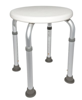 Duschhocker EXTRA 8-fach höhenverstellbar, weiß>>>>