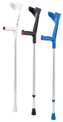 Unterarmgehstütze ECO 120 mit Druckknopf (Paar)>>>>Farbe: enzianblau