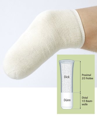 Stumpfstrumpf CottonDick-Dünn,weiß 40cm Stumpfstrumpf CottonDick-Dünn,weiß 40cm