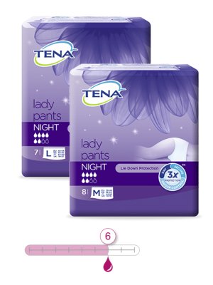 TENA Lady Pants Night M,(6x8Stk), TENA Lady Pants Night M,(6x8Stk),