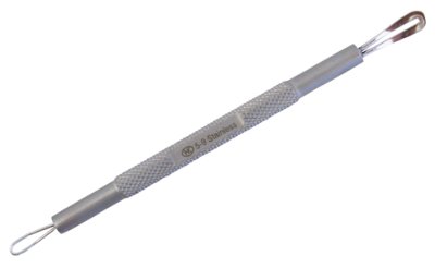 Mitesserentferner m.Schlinge,runder Griff(Hans Kniebes),