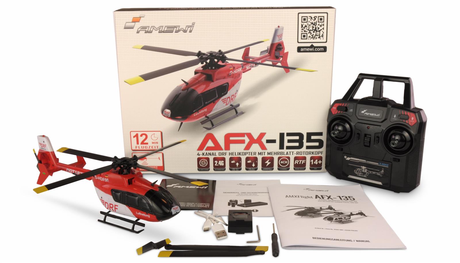 AFX-135 DRF 4-Kanal Helikopter 6G RTF AFX-135 DRF 4-Kanal Helikopter 6G RTF