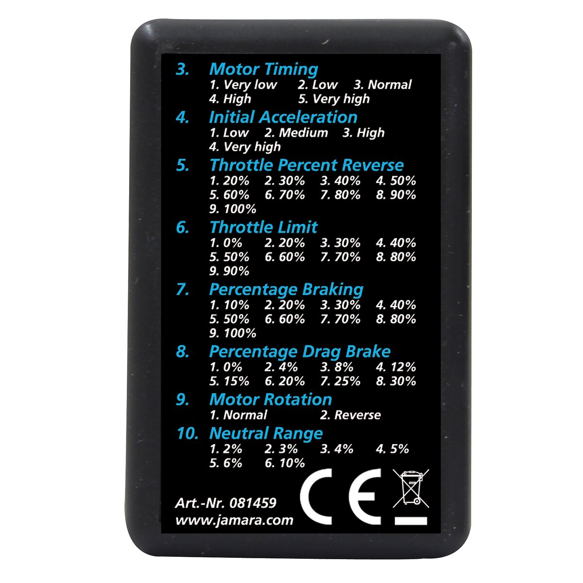 Programmierkarte CRB60/80S nur für 081458 Programmierkarte CRB60/80S nur für 081458