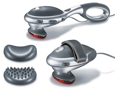Massagegerät MG 70 mit 2 Aufsätzen, grau>>>> Massagegerät MG 70 mit 2 Aufsätzen, grau>>>>