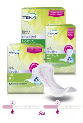 Einlage TENA Lady Discreet,Mini(6x30Stk), Einlage TENA Lady Discreet,Mini(6x30Stk),