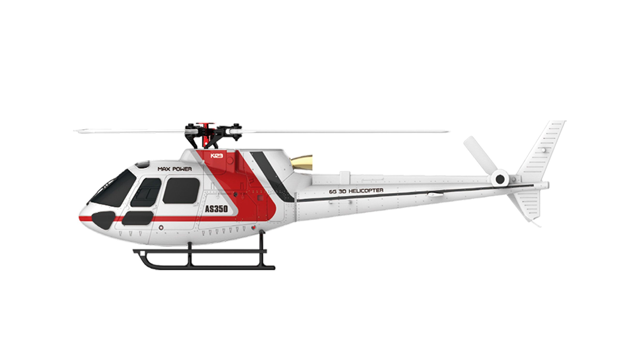 AS350 Brushless Helikopter 3D 3-Blatt 6G Flybarless AS350 Brushless Helikopter 3D 3-Blatt 6G Flybarless