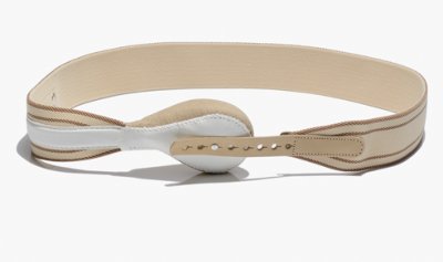 Bort Federbruchband HerniaFix, elastisch, runde Pelotte, kurze Feder, beige>>>>105 cm links