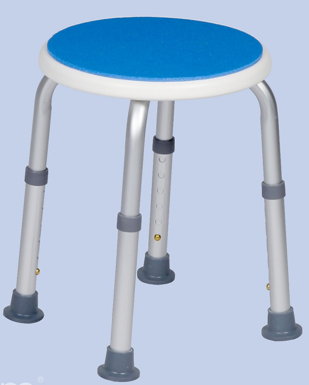 Blue Seat Duschhocker Höhenverstellbar rund Blue Seat Duschhocker Höhenverstellbar rund
