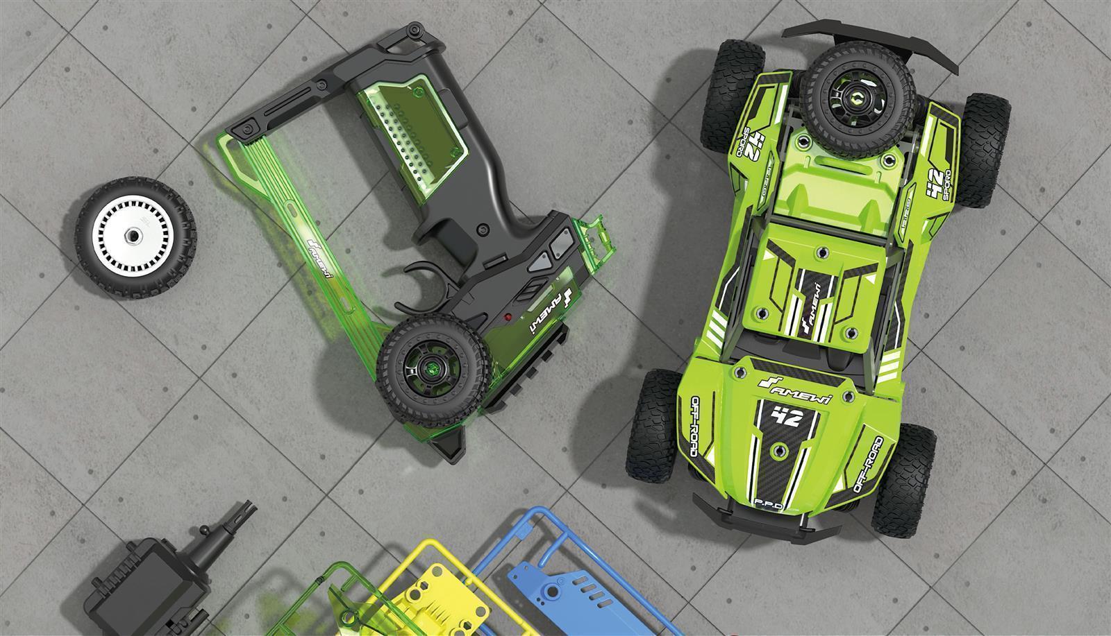 CoolRC DIY Frog Buggy 2WD 1:18 Bausatz grün CoolRC DIY Frog Buggy 2WD 1:18 Bausatz grün