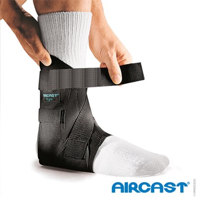 Sprunggelenkorthese AIRCAST Airgo schwarz>>>>Gr. L links