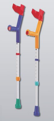 Kinder-Unterarmgehstütze Fun-Kids>>>>Farbe: gelb/bunt