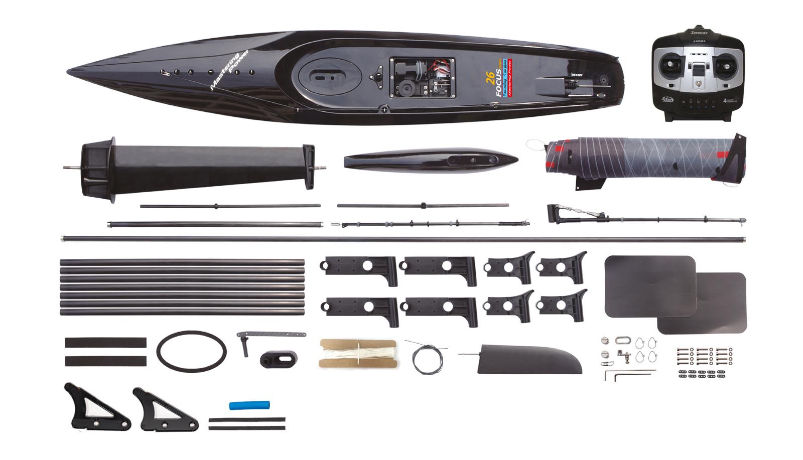 Focus III Racing Segelyacht 100cm RTR rot