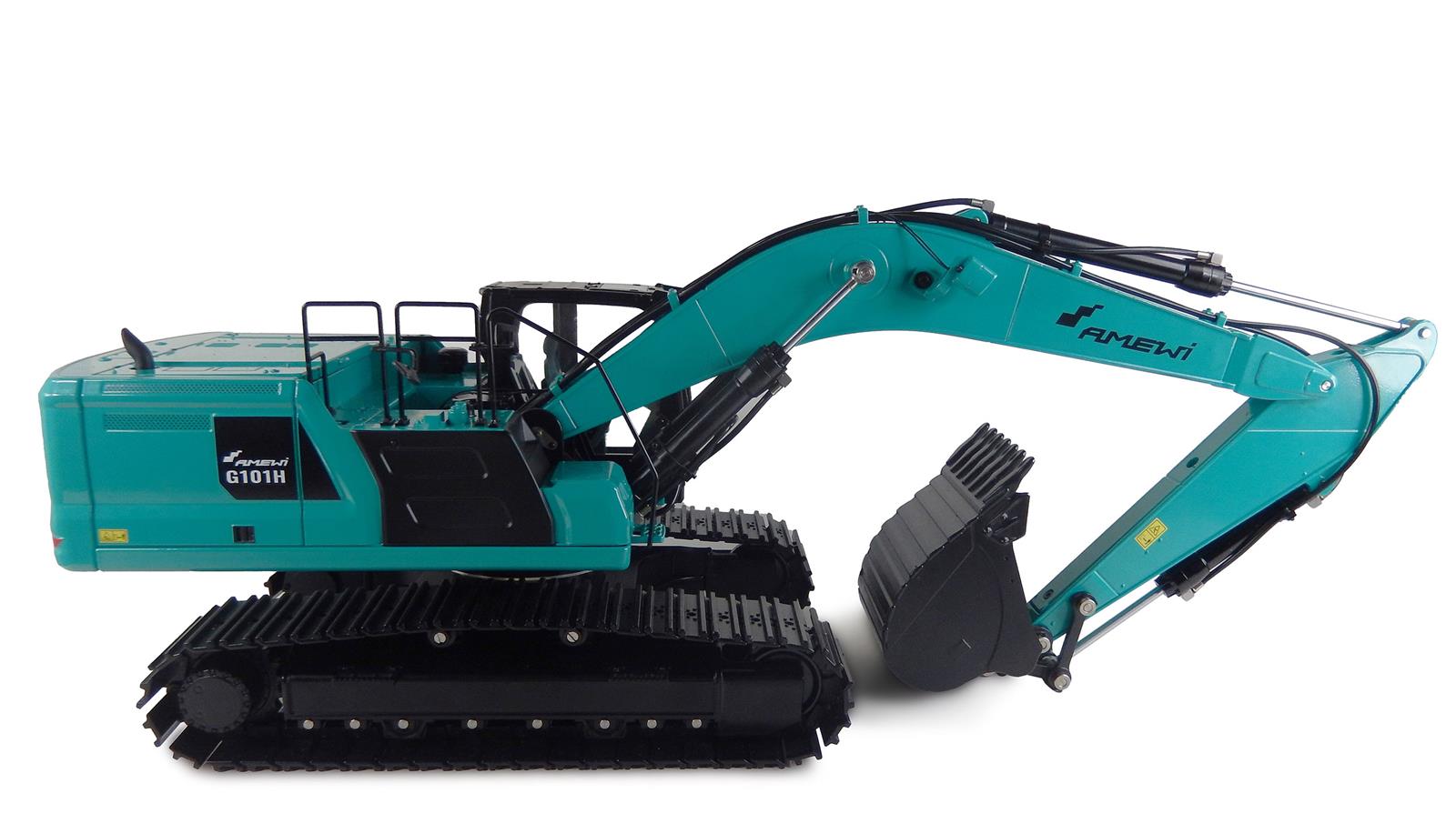 G101H Vollmetall Hydraulikbagger 1:16 RTR G101H V2 Vollmetall Hydraulikbagger 1:16 RTR petrol