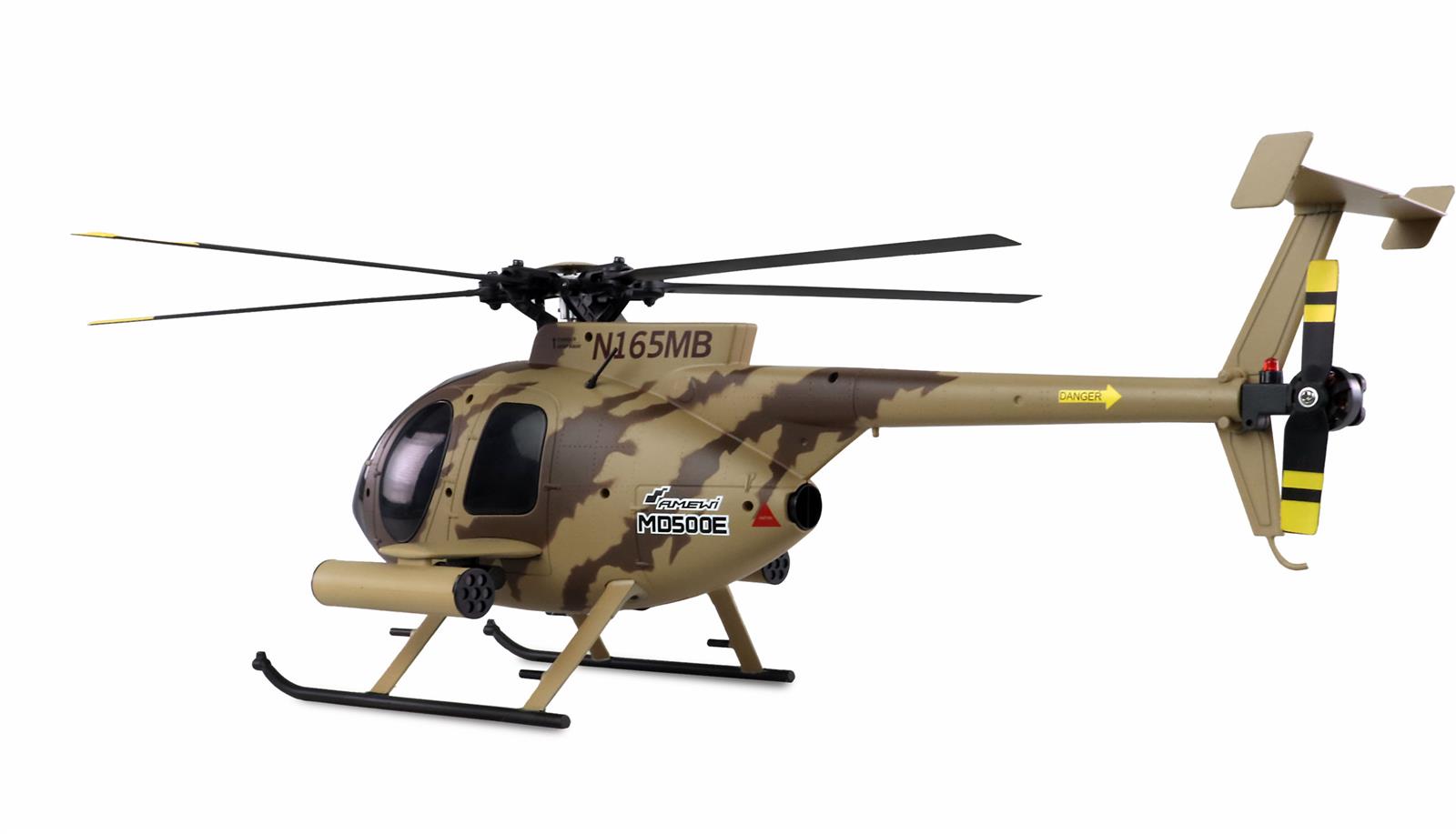 AFX MD500E Militär brushless 4-Kanal 325mm Helikopter 6G RTF braun AFX MD500E Militär brushless 4-Kanal 325mm Helikopter 6G RTF braun
