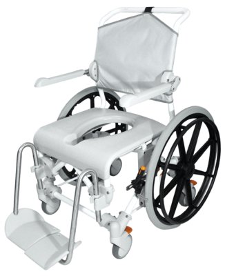 Swift Mobil 24"-2 Dusch-Toil.-,Rollstuhl m.Eimerhalter,grau, Swift Mobil 24"-2 Dusch-Toil.-,Rollstuhl m.Eimerhalter,grau,