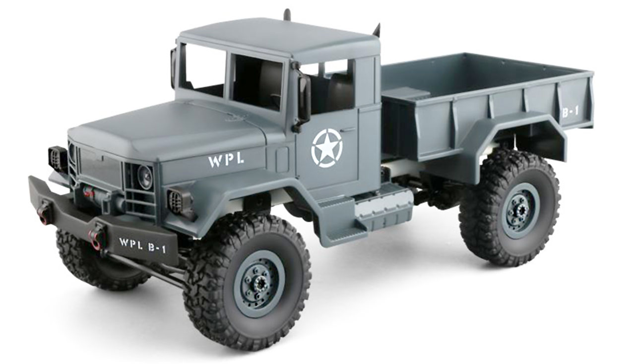 U.S. Militär Truck 4WD 1:16 Bausatz, grau U.S. Militär Truck 4WD 1:16 Bausatz, grau