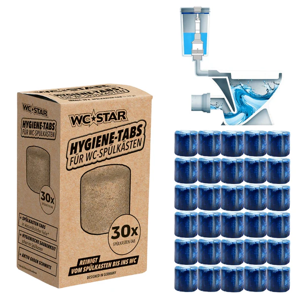 WC-Star 30 X Hygienesteine für Unterputz-WC mit Einwurfschacht WC-Star 30 X Hygienesteine für Unterputz-WC mit Einwurfschacht