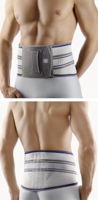 Bort StabiloBasic Rückenbandage mit Pelotte>>>>Farbe: schwarz Gr. 3