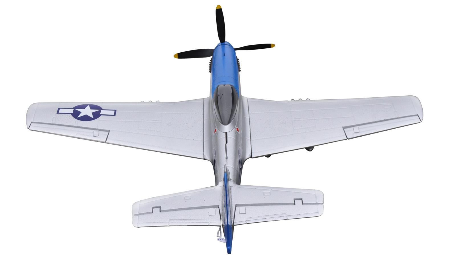 P-51D Mustang blue PNP 4 Kanal SW 75 cm