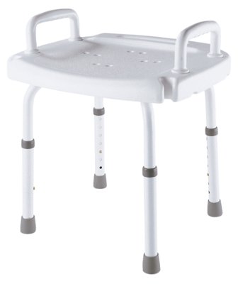 Duschhocker DH 40 mit Haltegriff weiß>>>> Duschhocker DH 40 mit Haltegriff weiß>>>>