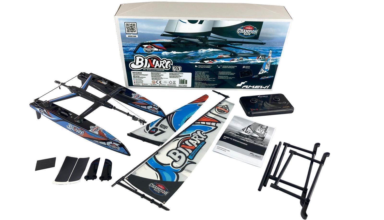 Binary V3 Segelkatamaran 400mm ARTR Binary V3 Segelkatamaran 400mm ARTR