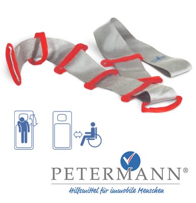 ALPHA Bettleiter Nylon 8 x 170cm grau/rot>>>>