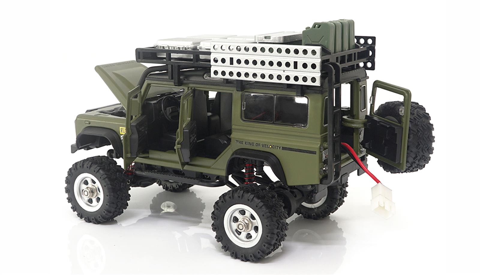 D90X28 Metall Scale Crawler 4WD 1:28 RTR grün D90X28 Metall Scale Crawler 4WD 1:28 RTR grün