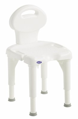 Invacare Duschstuhl I-FIT 9781e mit Rückenlehne und Ausschnitt, weiß>>>> Invacare Duschstuhl I-FIT 9781e mit Rückenlehne und Ausschnitt, weiß>>>>