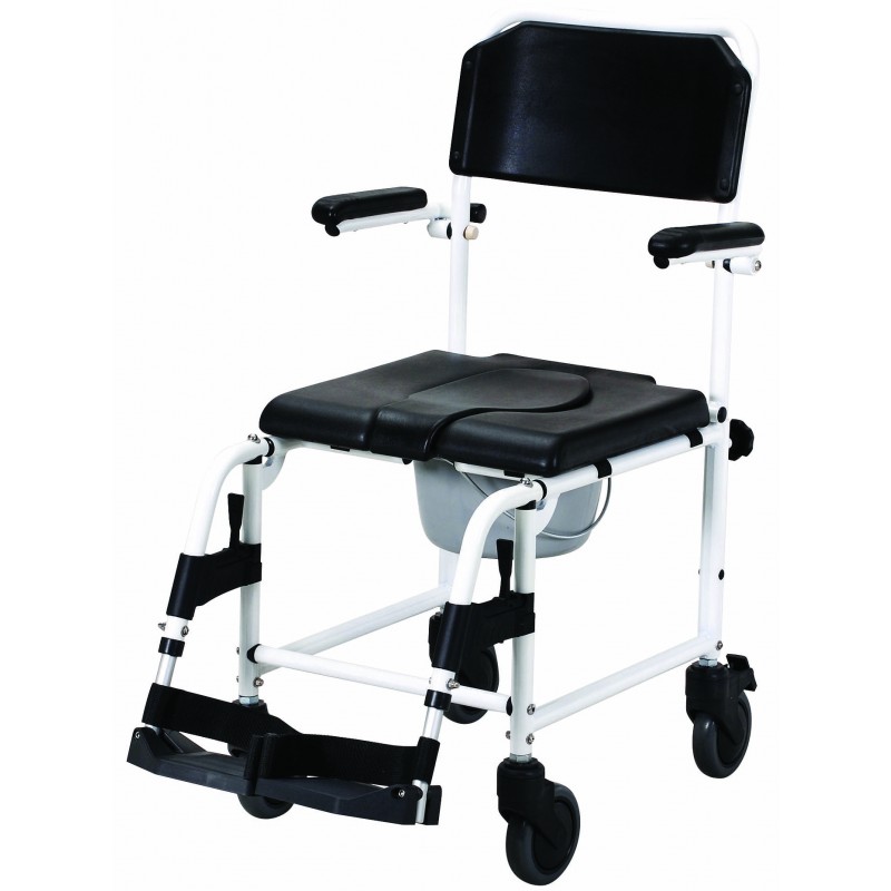 DTR 5" Duschtoilettenrollstuhl mit Toiletteneimer DTR 5" Duschtoilettenrollstuhl mit Toiletteneimer