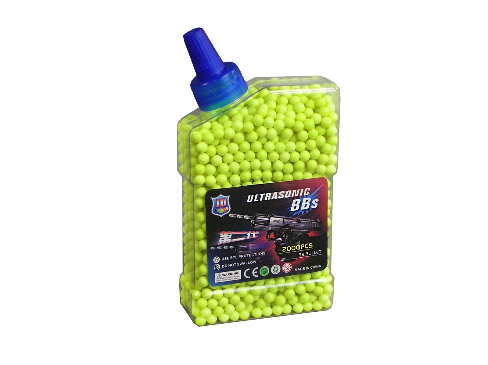 Zubehör 6mm Panzer & Softair Muniton 2000 Stück Gelb Zubehör 6mm Panzer & Softair Muniton 2000 Stück Gelb